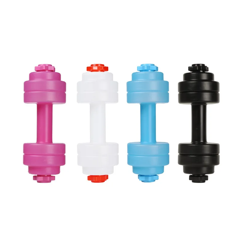 RTS Kettle PETG Eco Friendly Plastic Dumbbell Shaped Portable Fitness Waterproof Shaker Water Bottle