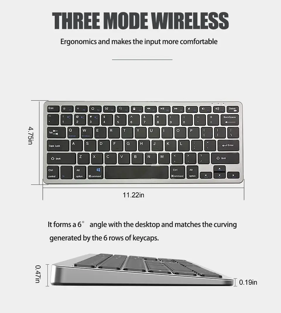 best seller products 2023 wireless BT keyboard and mouse combs Arabic Russian Spanish Korean AZERTY