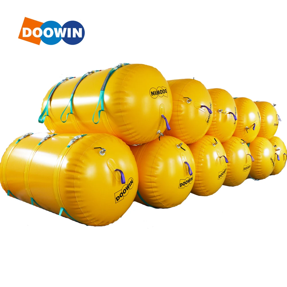 Marine Salvage and Rescue Boat Plastic Inflatable Pontoon Totally Enclosed Lift Bags For ship