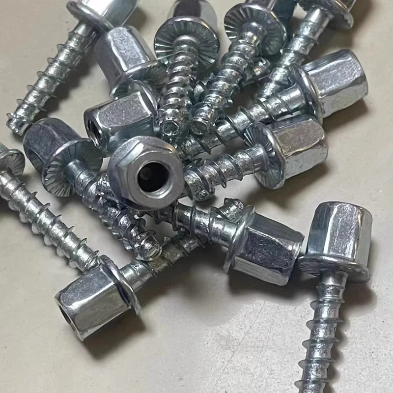 Hexagon Expansion Female Threaded Concrete Ceiling Screw Anchor Concrete Rod Hanger Drywall Screw Ceiling Anchor