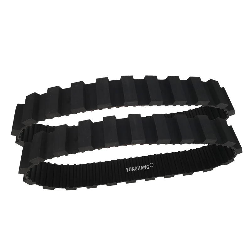 Custom Black Rubber Endless Track belt for Robot Power Transmission