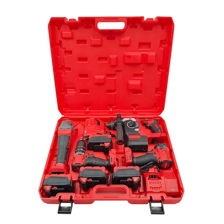 21v Lithium Battery Cordless Electric Drill Power  Machines Brushless Drill Tools Combo Set Power Drills Diy