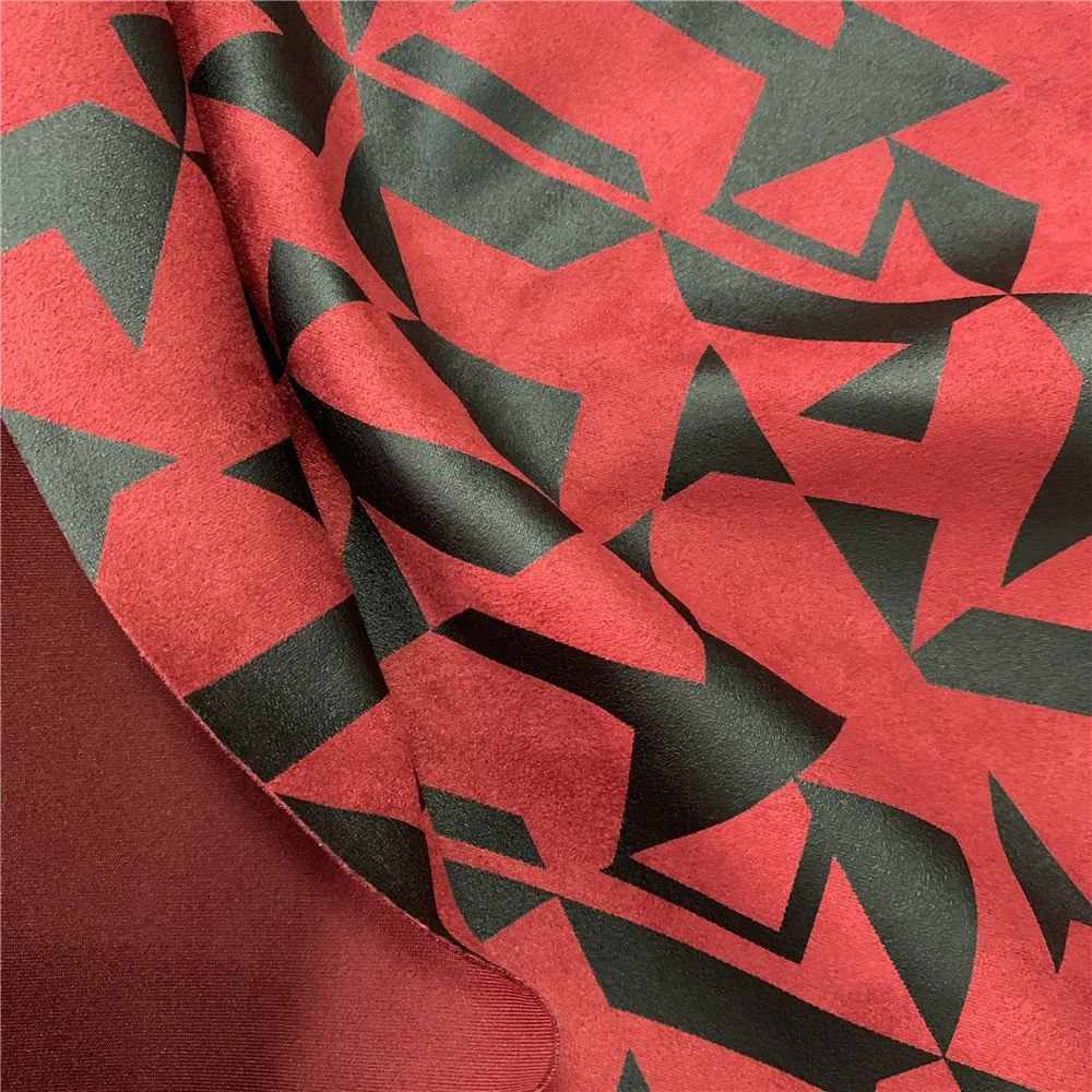 China Hot selling thick polyester waterproof air layer fabric faux suede fabric price per meter