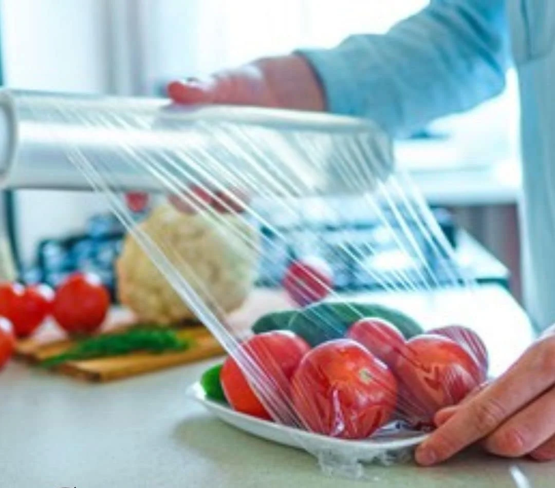 Custom Plastic Food Wrap Pvc Cling Film Fresh Cover Wrap Food Grade Packaging Cling Film Roll