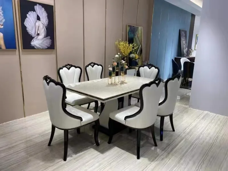 Modern design luxury 8 or 10 seater  2m or 2.4cm  marble dining table
