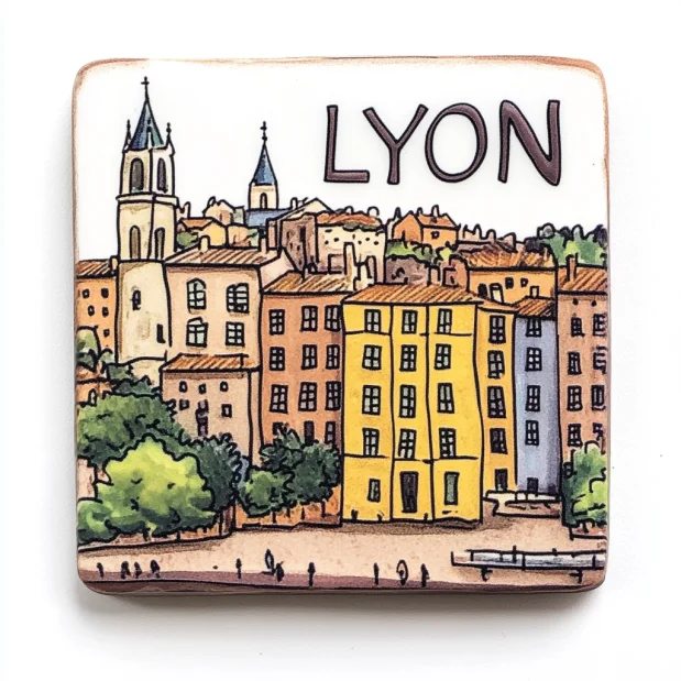 Latest Customized Resin Refrigerator Magnet Good Quality 3D Printing Lyon Souvenir Crafts Strong Magnetic Attraction Gift
