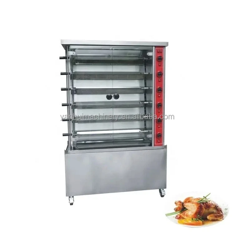 New Technology Stainless Steel 3/6 /9 Layer Gas Chicken Rotisserie Restaurant Infrared Chicken Rotisserie Oven