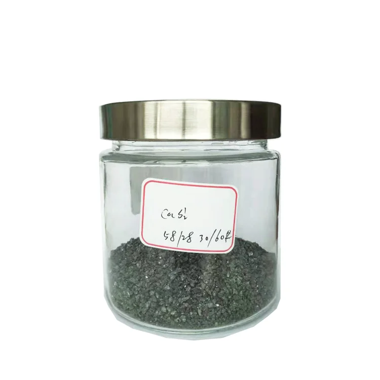 Ca28Si60 control the shape size distribution of oxide and sulfide Silicon calcium