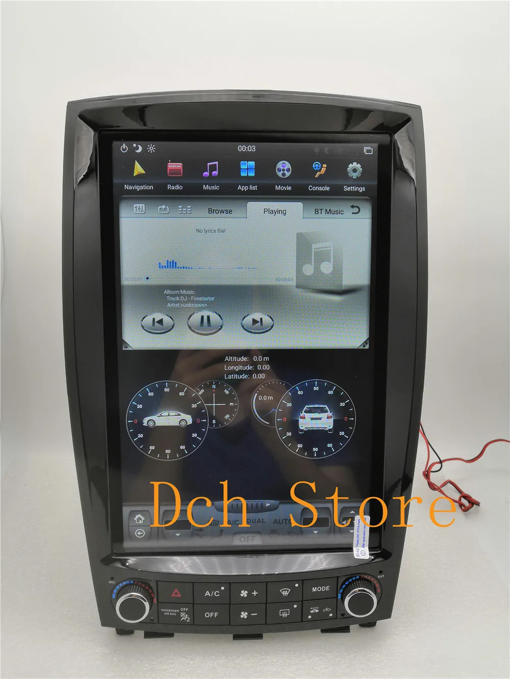 12.1 Vertical tesla style Android 11 Car DVD radio GPS NAVI PLAYER AUTO for Infiniti QX50L QX50 EX25 EX35 128G 8 CORES G6 DSP