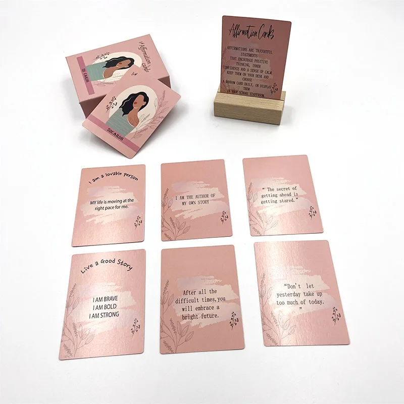 Wholesale Custom Printing Positive Affirmation Cards Custom Printing Game Card