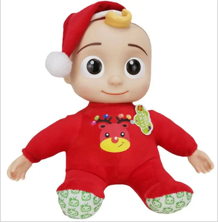 Musical Bedtime JJ Doll Soft Plush Body Press Tummy and JJ sings clips,Includes Feature Plush and Small Pillow Plush Teddy Bear