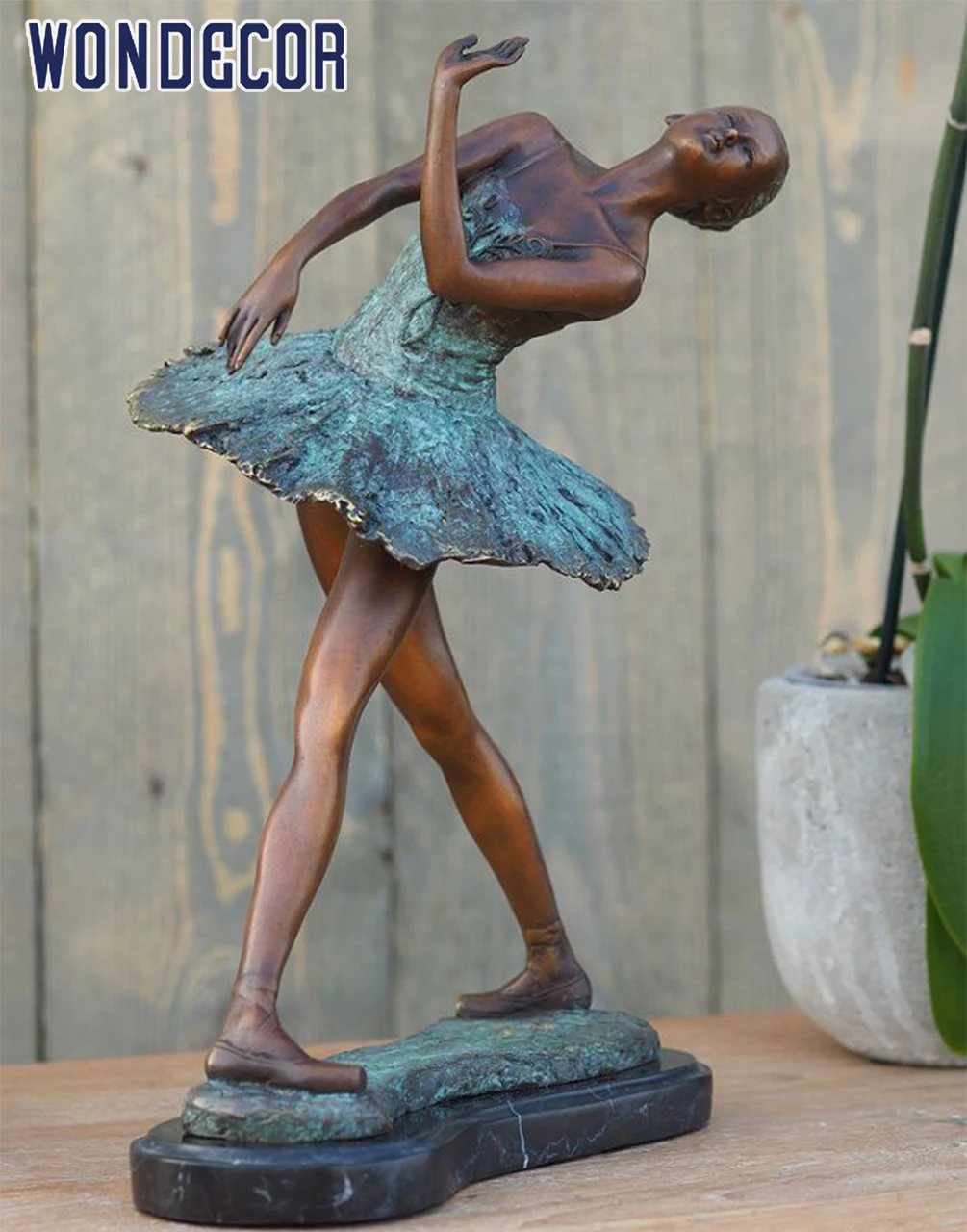 High quality outside garden handmade life size metal figure brass bronze ballet dancer sculpture for sale