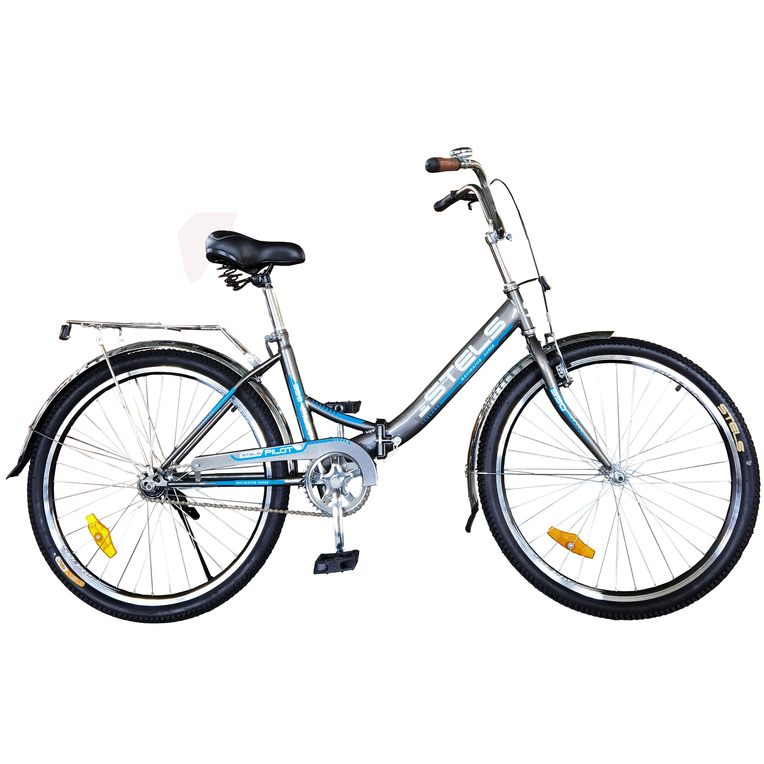 factory price wholesale STELS brand 26 inch folding bike with foot brake alloy rim 4 colors for men and women folding bicycle