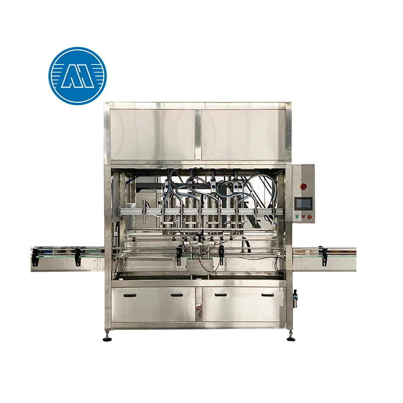 Automatic pneumatic cream fill bottle liquid shrimp tomato paste filling machine with mixer