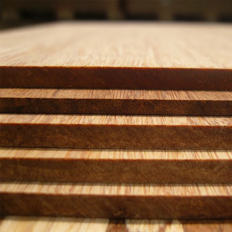 
 Карбонизированная цветная и горизонтальная прессованная дешевая и прочная бамбуковая фанера  