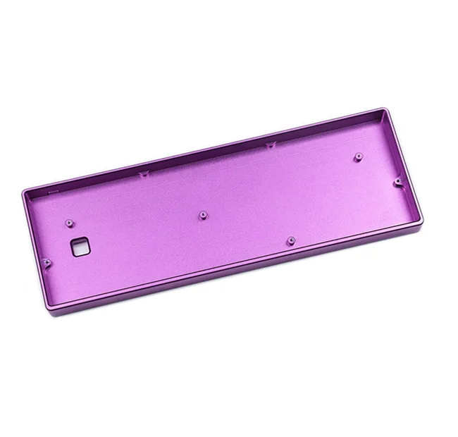 LEITE 65% anodized aluminum cnc machining mechanical keyboard keytray PC keyboards case