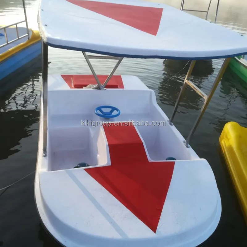 Customized 4 people electric fiberglass water pedalo boat trailer