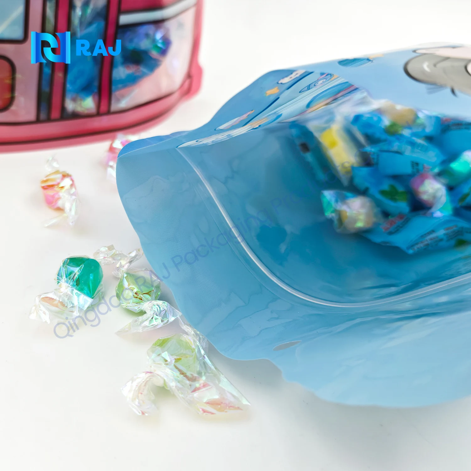 Supplier food snack sachet transparent recycled plastic bag custom packaging unique special shape die cut 3.5g mylar bag