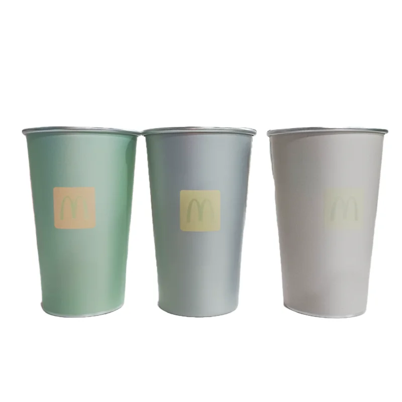 Customized logo Aluminum Cup Color Changing Beer Pint Cups Recyclable Party Tumblers 450ml 500ml