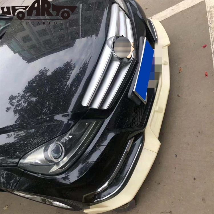 Передняя губа R & D из АБС-пластика и углеродного волокна для Mercedes Benz класса C W204 C63 C300 AMG 2007 2008 2009 2011 2012