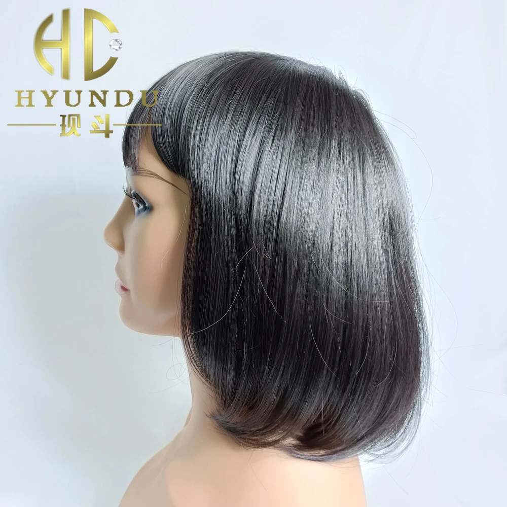 Japan style short Synthetic hair bob wig Fashion lady wig headgear Air bangs