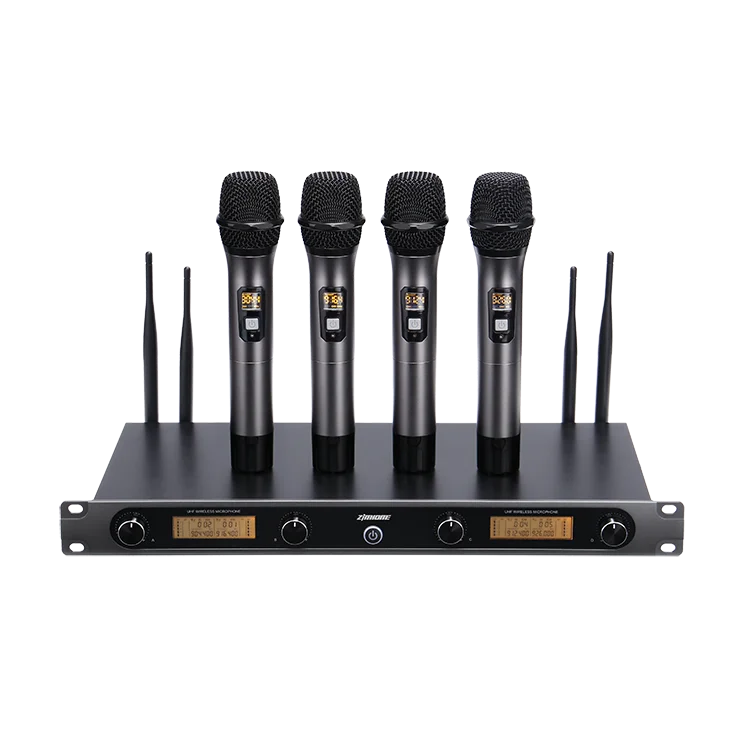 Profesional Microfono Inalambricos Profissional Microfone Sem Fio UHF Microphone System Wireless Cordless Mic