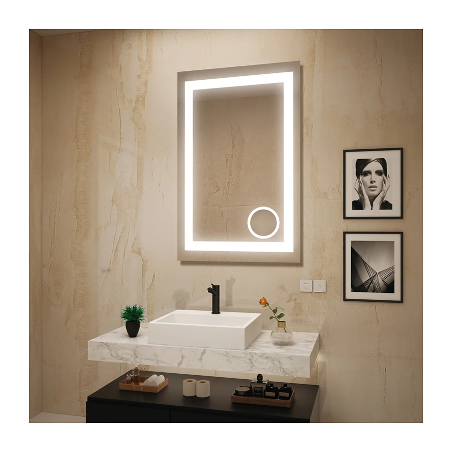 Bathroom Mirror With Led Light Wall Hung Led Mirror Top Bathroom Mirror