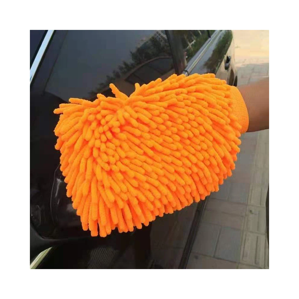 Cheap washing car gloves 17x25cm car hand glove soft wash mitt for car washing