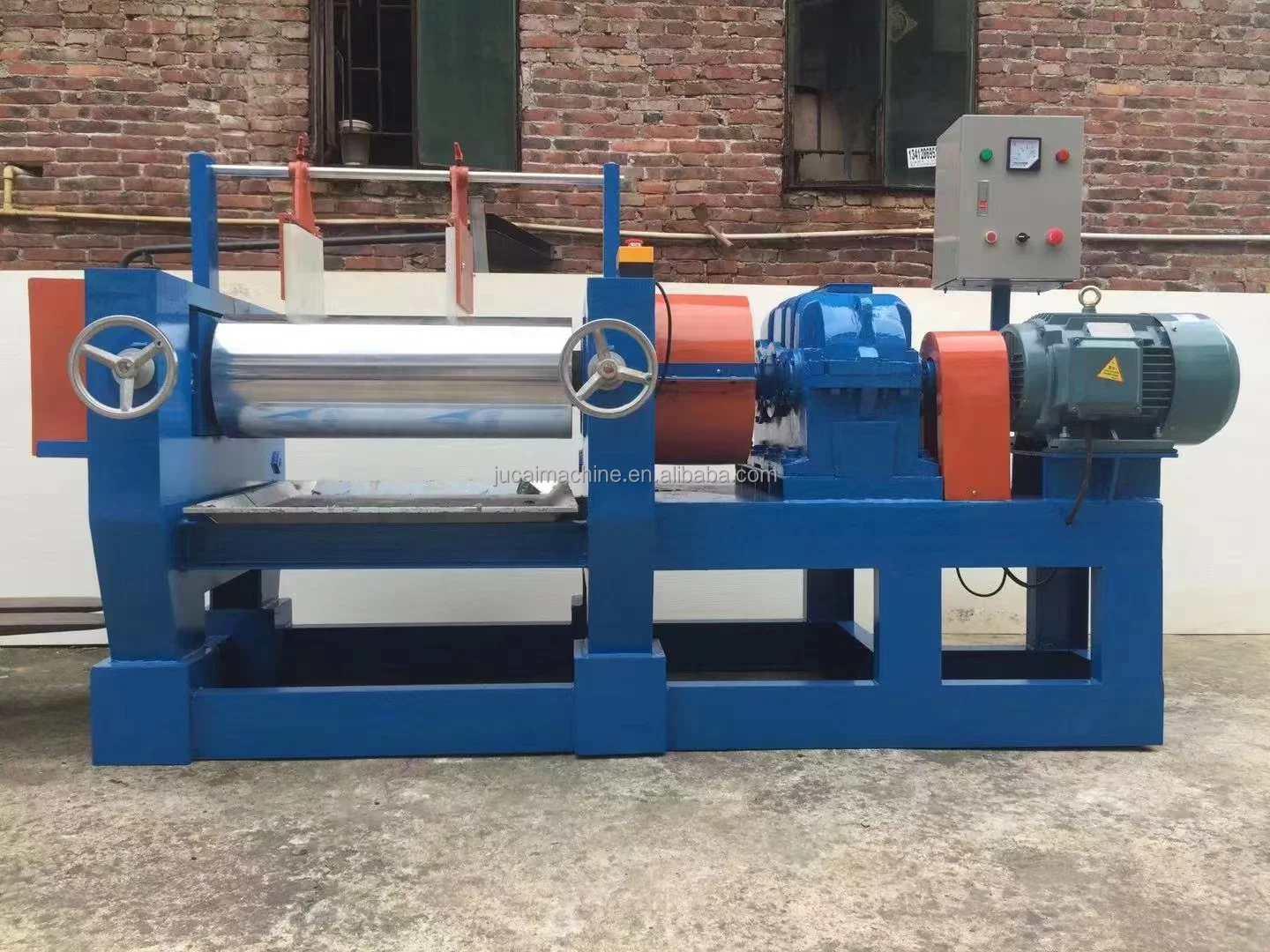 rubber open two roller hard tooth mixing mill machine /silicon rubber mixer mill/silicon mixing mill