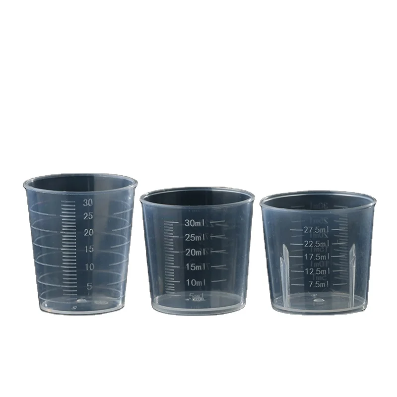 30ml 1OZ pp measuring cup  plastic oral solution with scale