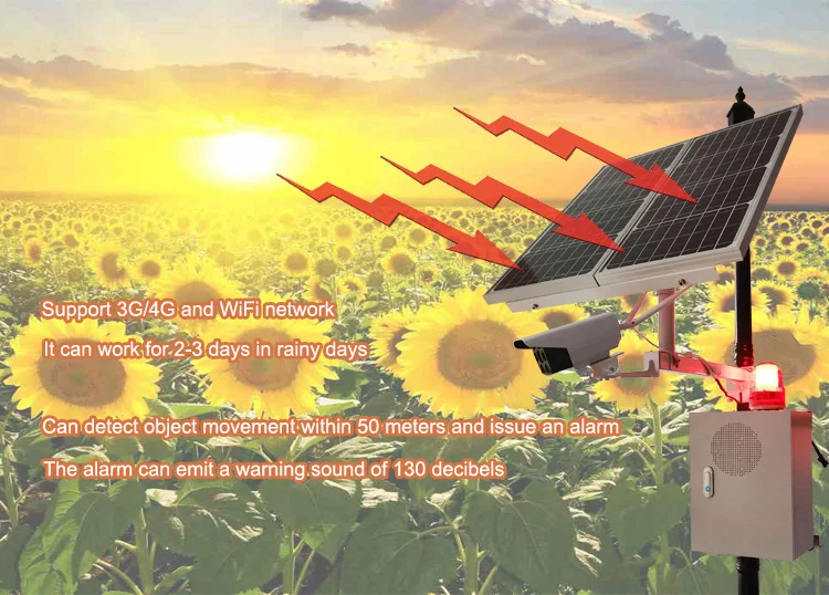 4g wifi solar security surveillance cctv camera backup 3 days