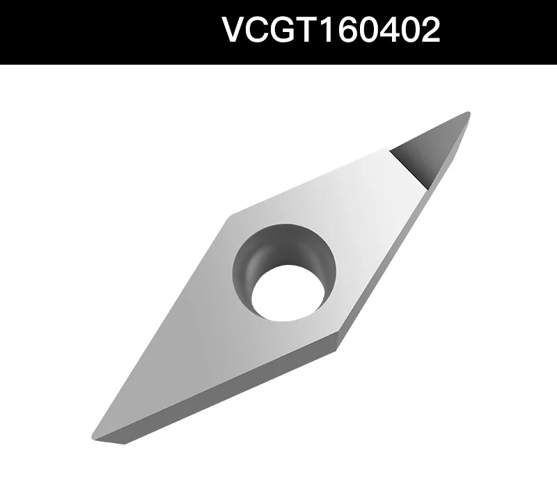 Qiye diamond Insert PCD VCGT series PCD router bits set CNC cutting tools for aluminum copper