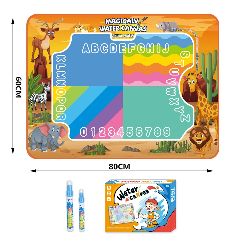 80cm Educational Toys Color Magic Water painting Canvas Aqua Doodle Drawing Toy