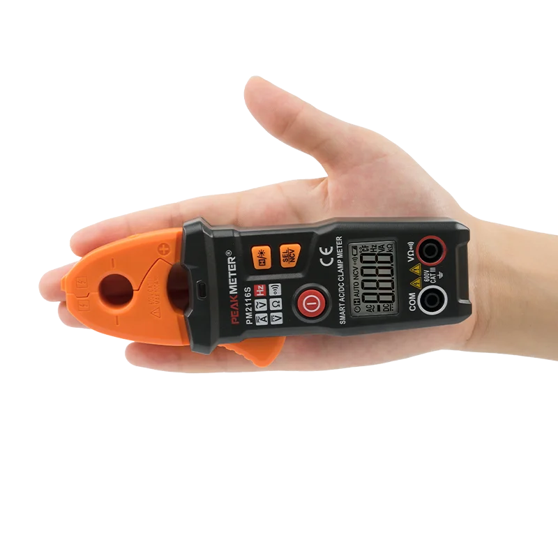 Peakmeter PM2116S 2019 самый популярный цифровой ce Автоматический переменный и постоянный ток частота портативный мини карманный размер NCV умный