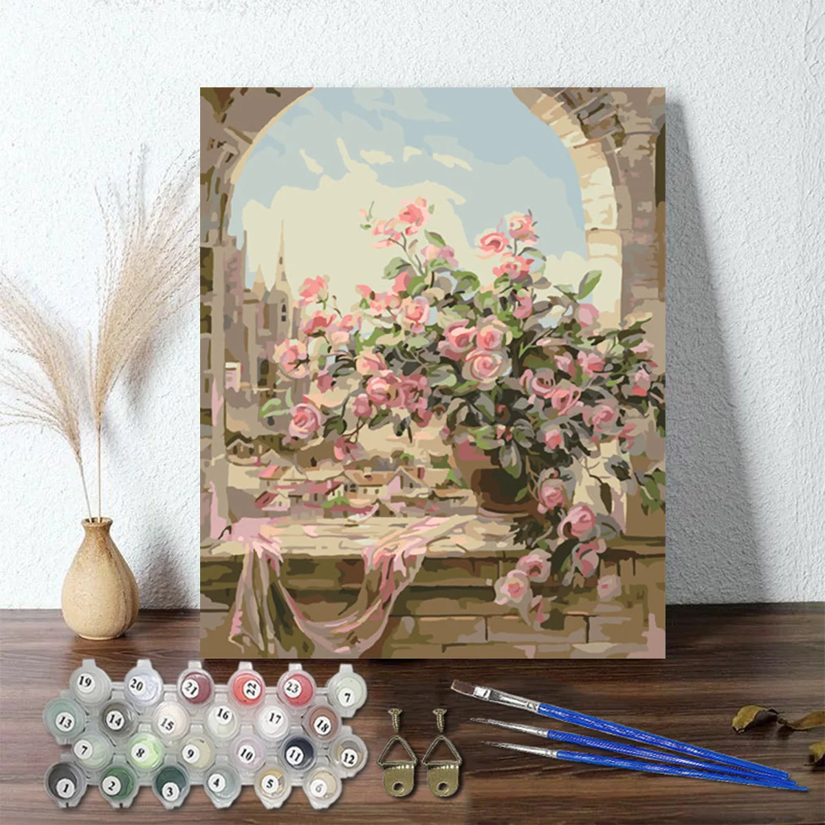 European Flower Life Tree Starry Sky Digital Oil Painting By Numbers On Canvas