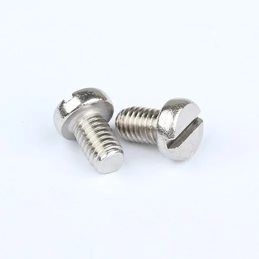 Slotted Cheese Head Screws DIN 84 Stainless Steel 304/316 Metric Size M1.6-M10 GB 65 Standard Fastener