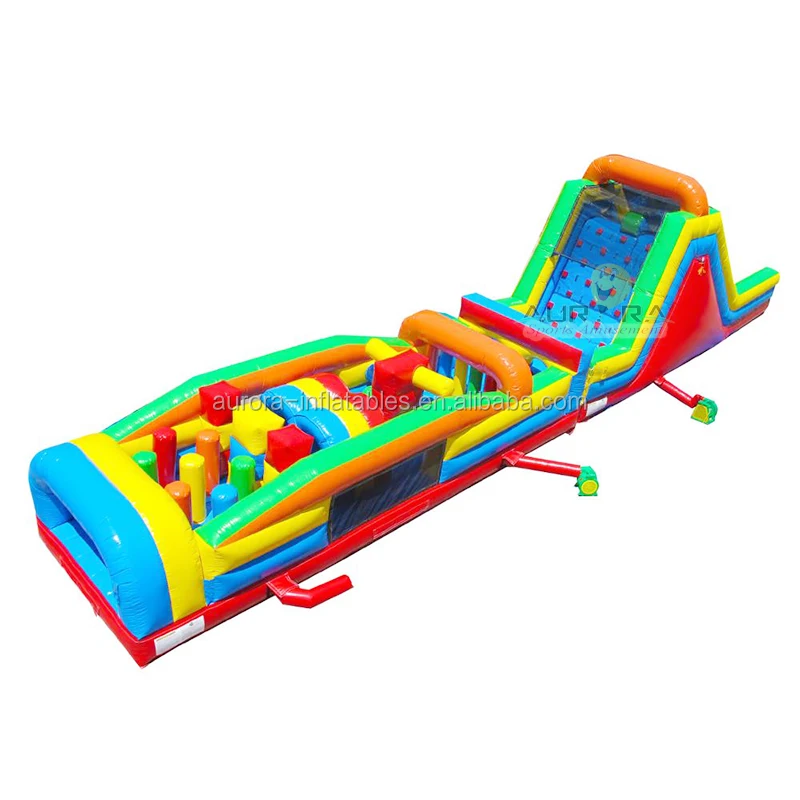 Commercial Kids Jumping bouncer inflatable slide castle with obstacle combo