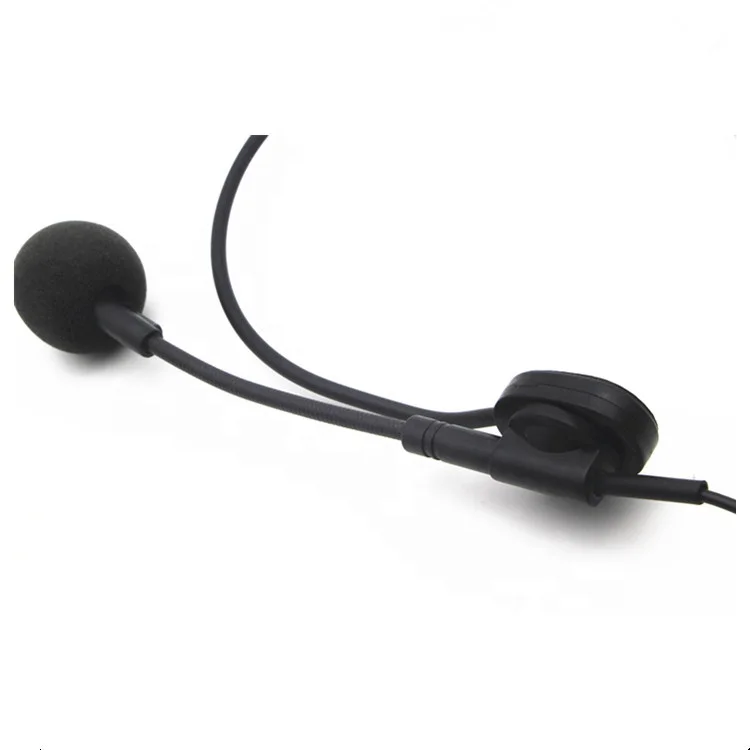Dynamic headset microphone 6.35mm headworn gooseneck microphone for meeting conference lecture