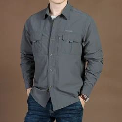 Мужские тактические Мягкие Рубашки для кемпинга и рыбалки