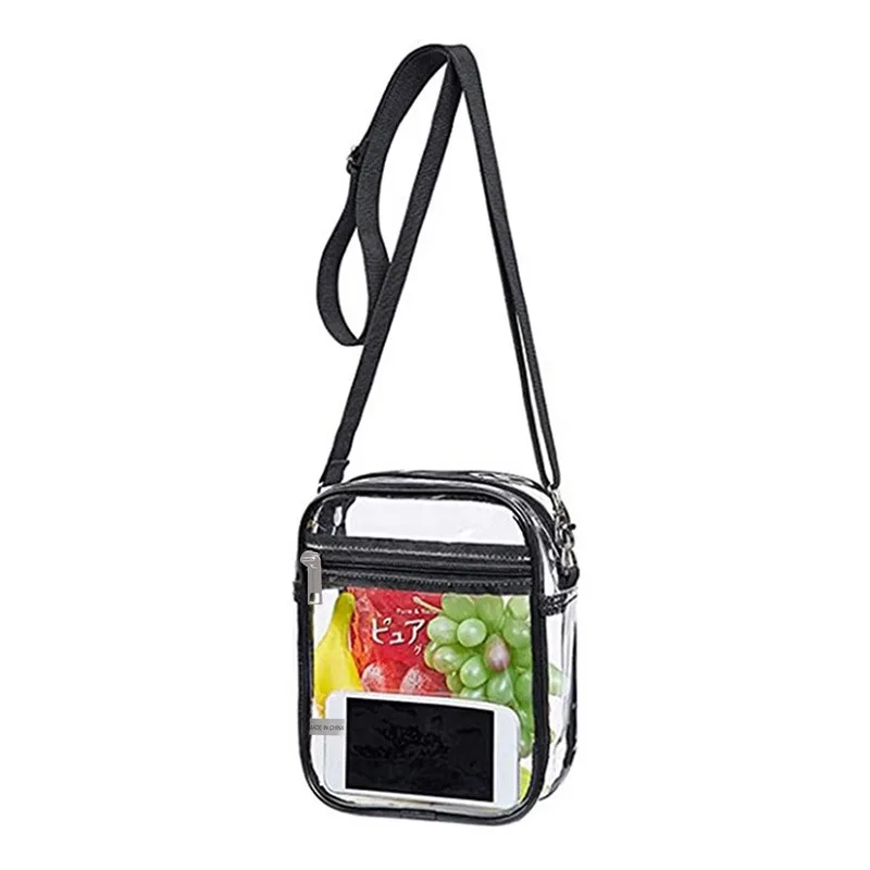 Wholesale Transparent Crossbody Bags All-Match Couples Handbags Fashion Clear Fanny Pack PVC Shoulder Bag Purses Phone Bag