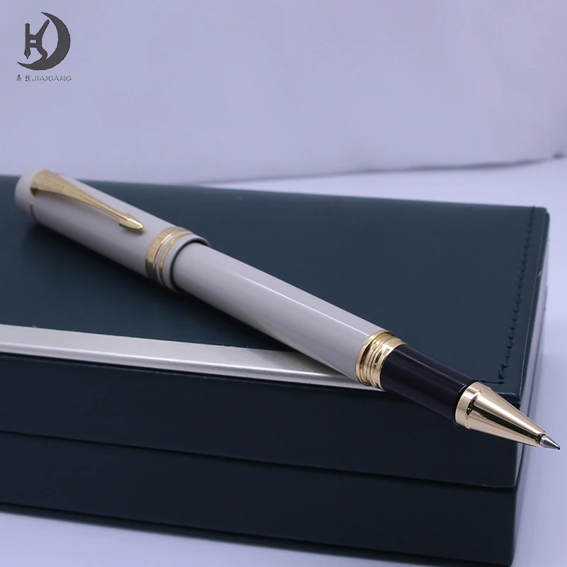 JX7 Luxury premium advertising promotional nice cutting clip corporate designer pens gift black color metal twist ballpoint pen