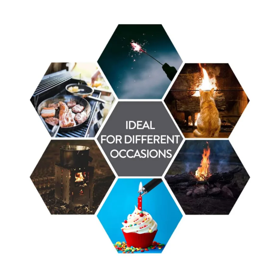 Upgraded Gooseneck Electric Long Candle Lighter, Usb Rechargeable Arc Lighter With Led Battery Display Windproof For Kitchen BBQ