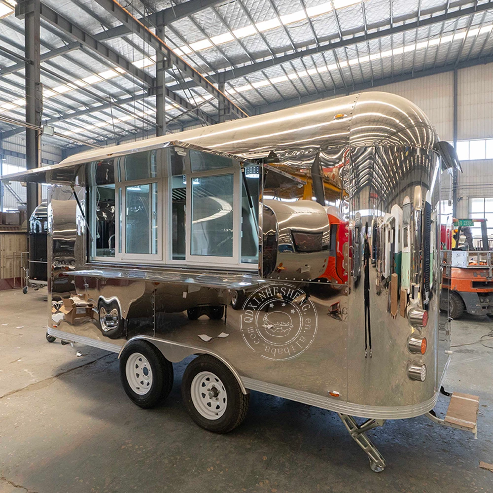 Stainless steel coffee mobile food trailers  custom airstream coffee for sale usa Australia UK