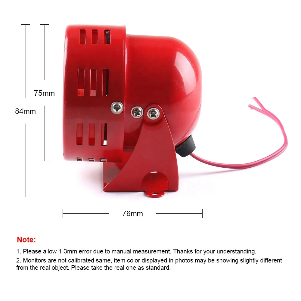 12V 105dB Sound Alarm Loud Fire Security Rescue Car Electric Air Raid Siren Horn For Car Truck Motorcycle Bicycle