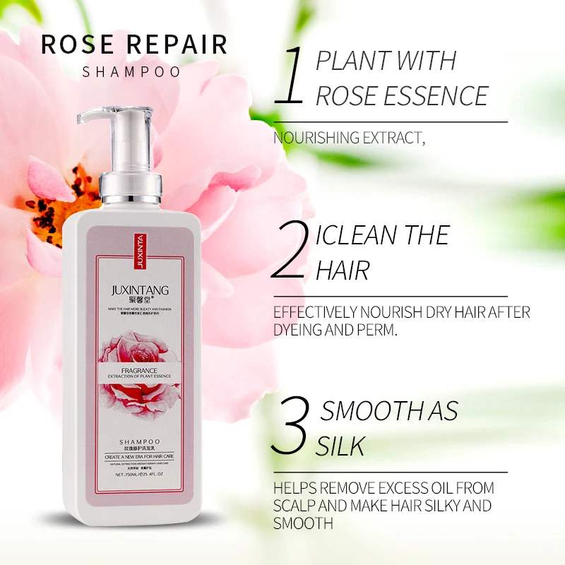 2023 Factory Cheap spot goods Rose Hair Repairing shampoo for hair care