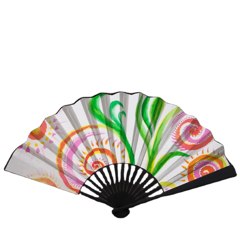 Factory Manufacture Natural Handmade Customized Foldable Bamboo Hand Kung Fu Fans