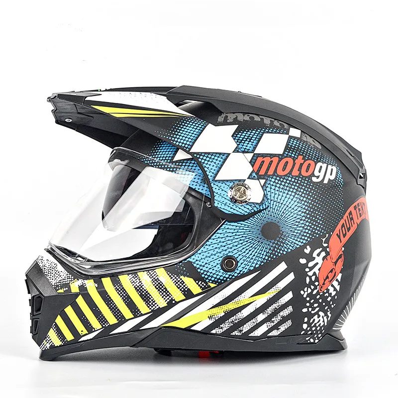 
DOT and ECE certification double visor bike helmets 