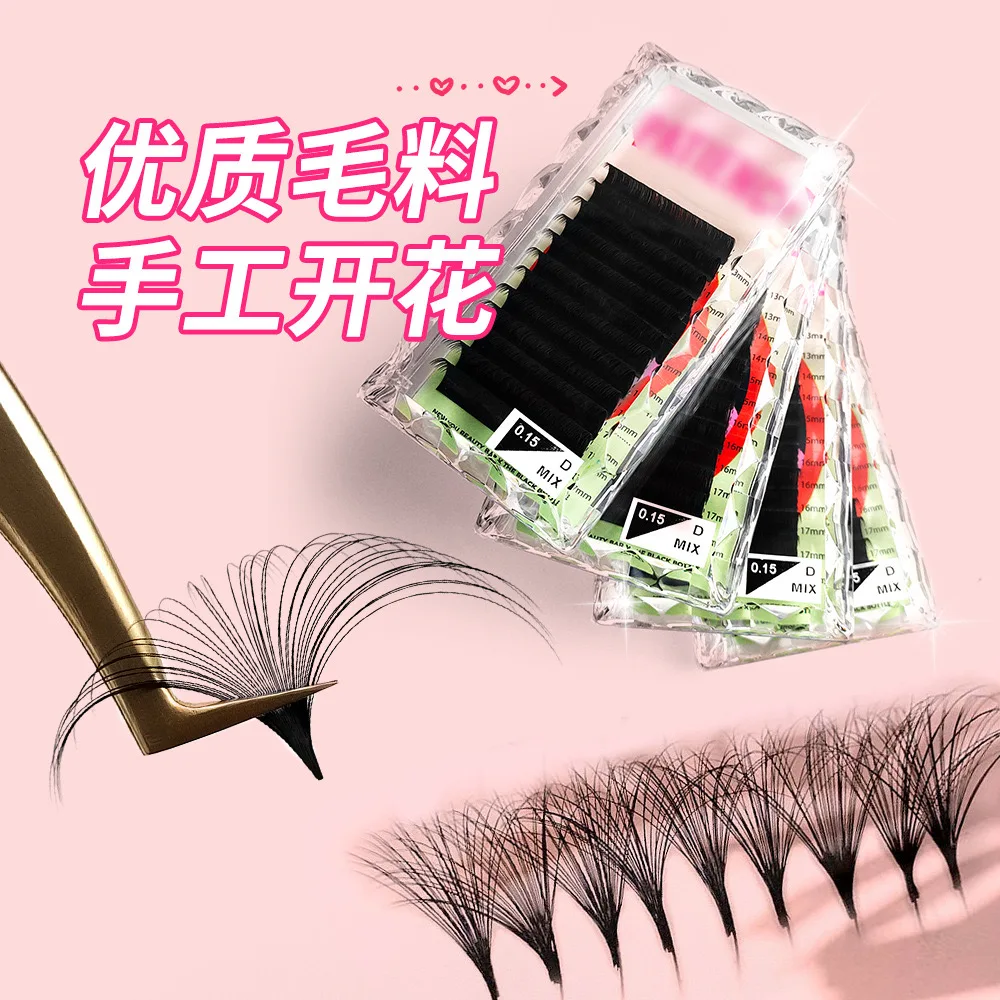 Wholesale Classical russia volume eyelash extension supply hybrid eye lash extensions volume individual lash trays private label