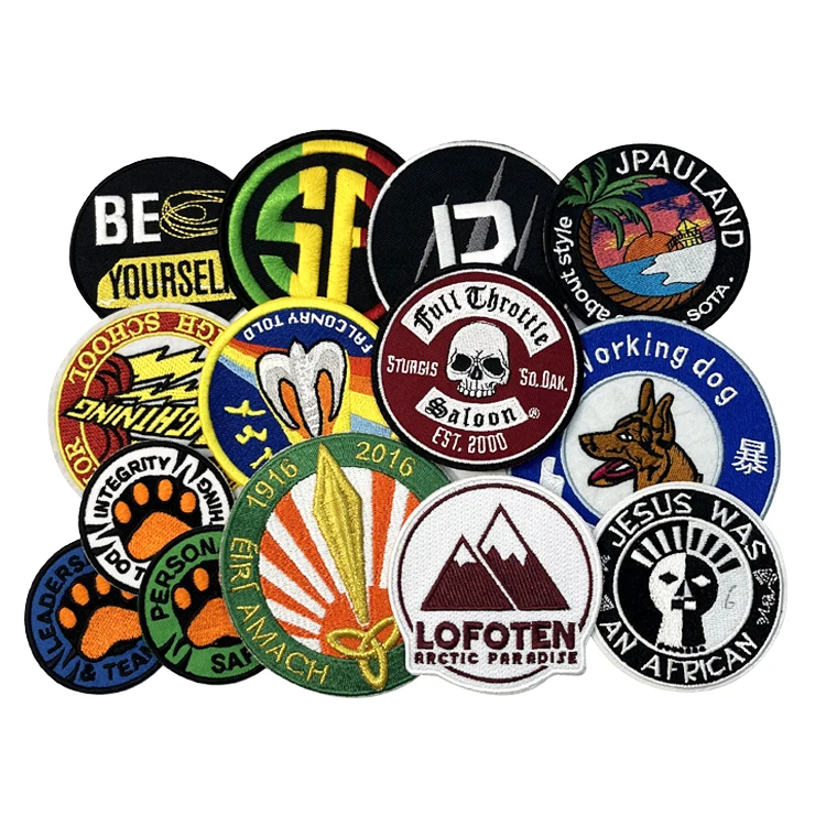 Hot Sale Patch on Clothing Custom LOGO Embroidered Patches Embroidery Iron on Patches Washable Fabric