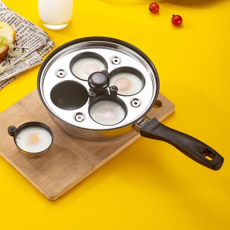 Household Gas stove frypan induction cooker Mini kitchen Real cooking Egg pan 304 stainless steel non-stick pan